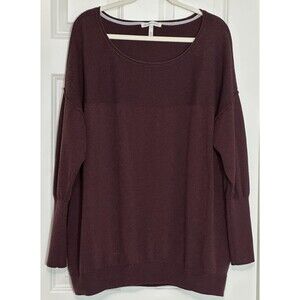 Victoria’s Secret Cashmere Blend Oversized Sweater XL Burgundy Y2K Cozy Soft